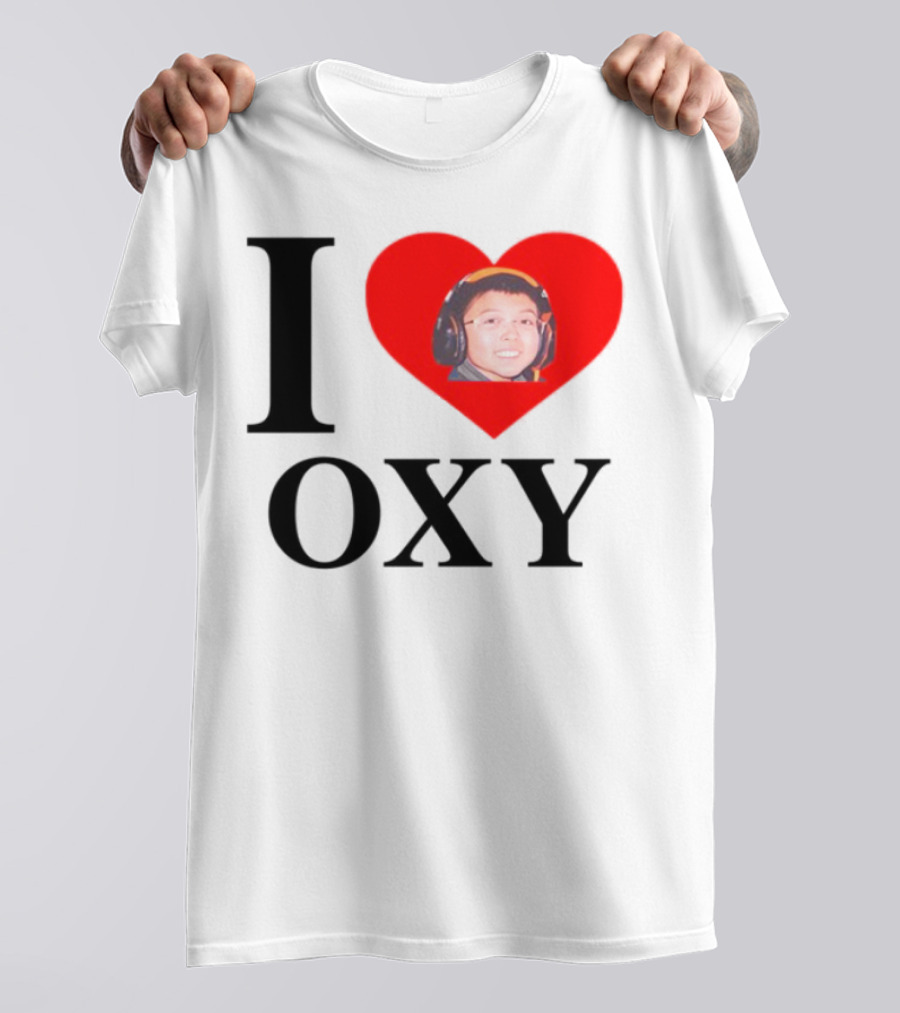 V1c I Heart Oxy Kid Headphones T-Shirt