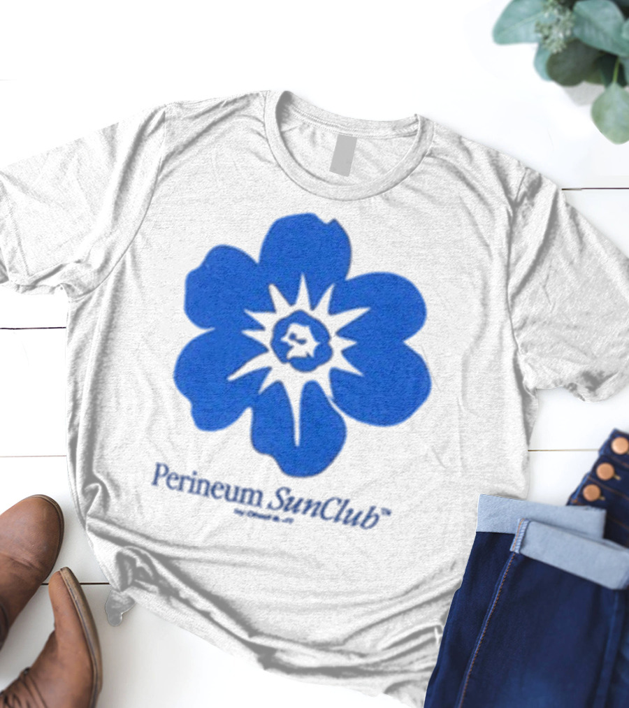 Chad And JT Perineum SunClub Bumflower Blue Blossom T-Shirt