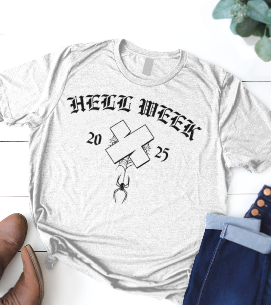 HELL WEEK 2025 CHAIN CROSS SYMBOL T-Shirt