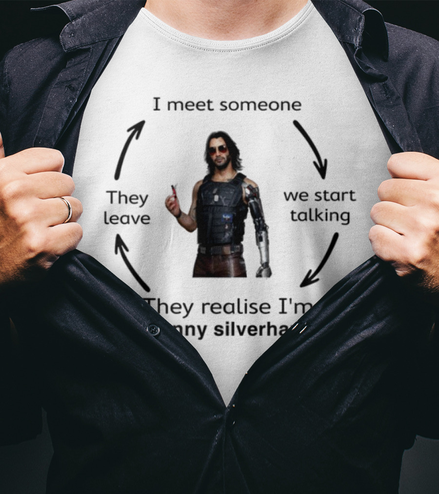 I'm Johnny Silverhand Cyberpunk Character Realization Moment T-Shirt