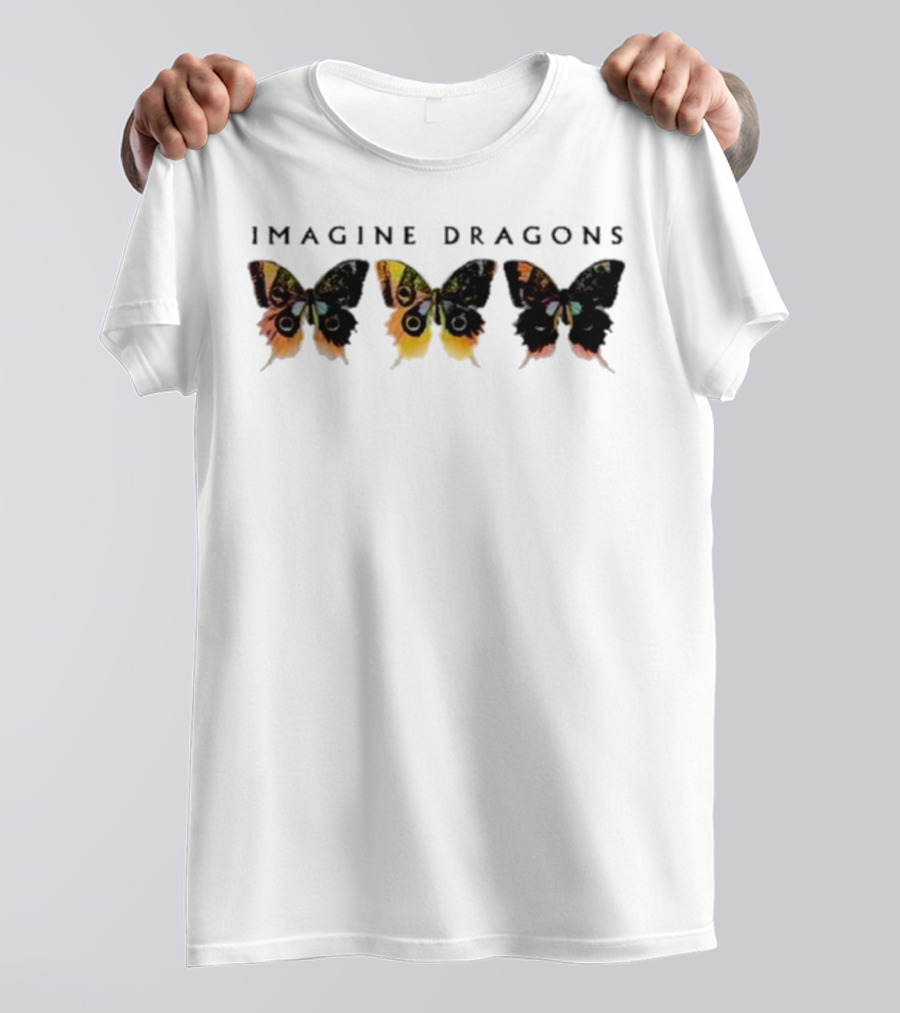 Imagine Dragons Butterfly Trio Pattern T-Shirt