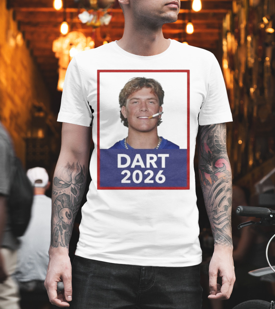Dart 2026 Cigarette Image Red Frame T-Shirt