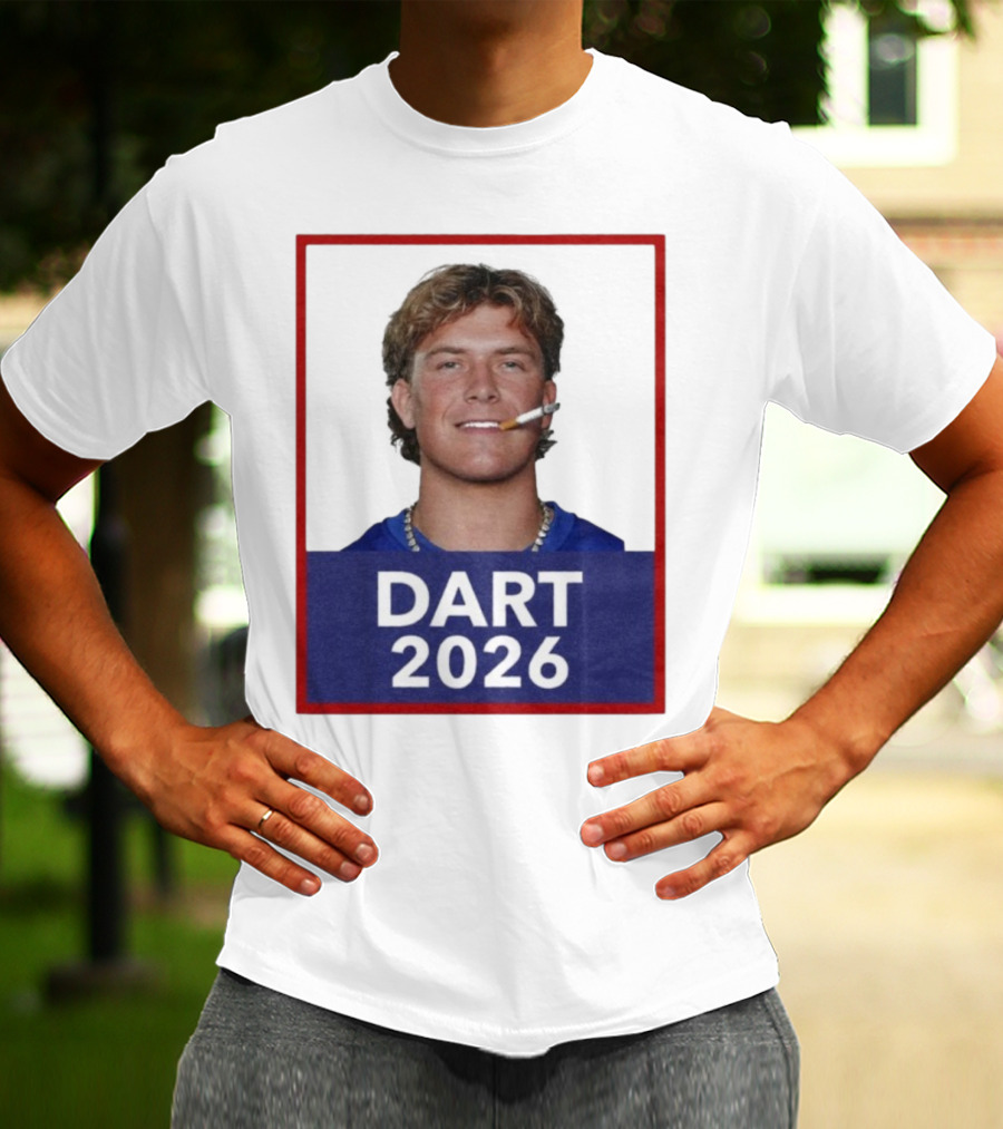 Dart 2026 Cigarette Image Red Frame T-Shirt