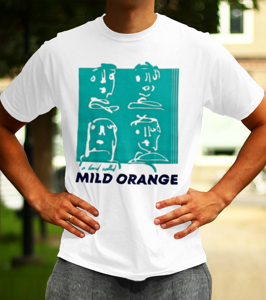 Mild Orange A Band Called Faces Artwork T-Shirt