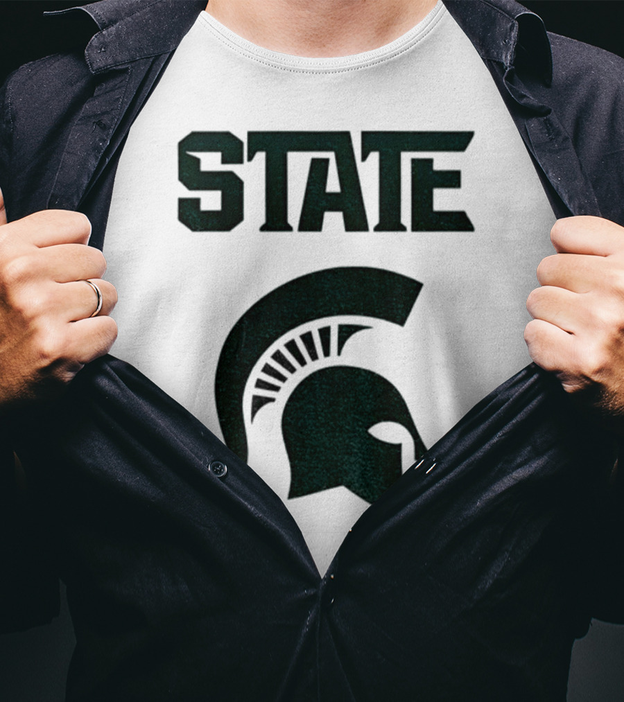 STATE Spartans Michigan Big Ten Basketball T-Shirt