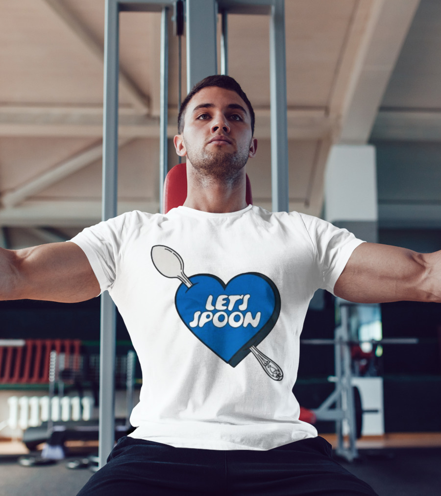 Staycool X Good Culture Let’s Spoon Heart Blue Design With Spoons T-Shirt