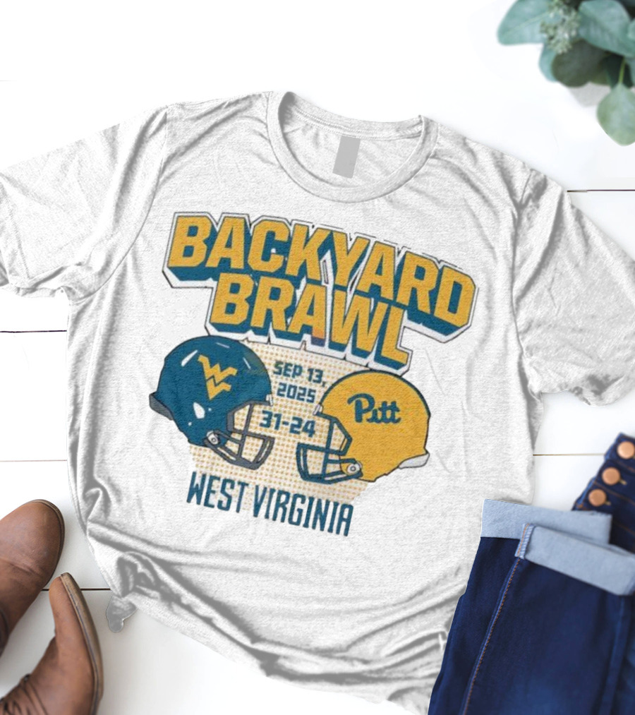 Backyard Brawl West Virginia Sep 13 2025 Pitt 31-24 T-Shirt