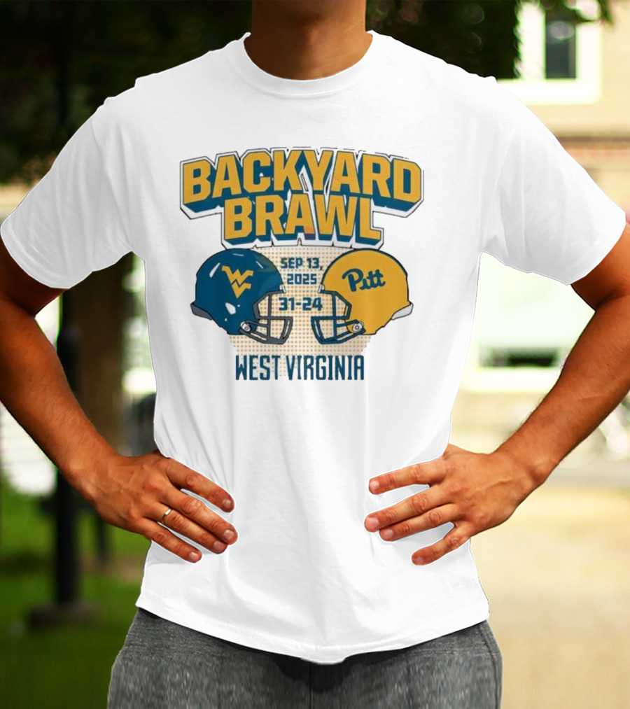 Backyard Brawl West Virginia Sep 13 2025 Pitt 31-24 T-Shirt
