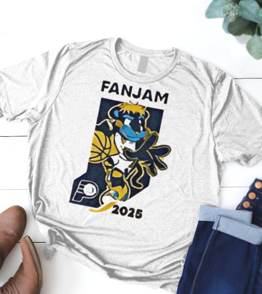 FanJam Indiana Pacers NBA Mascot 2025 T-Shirt