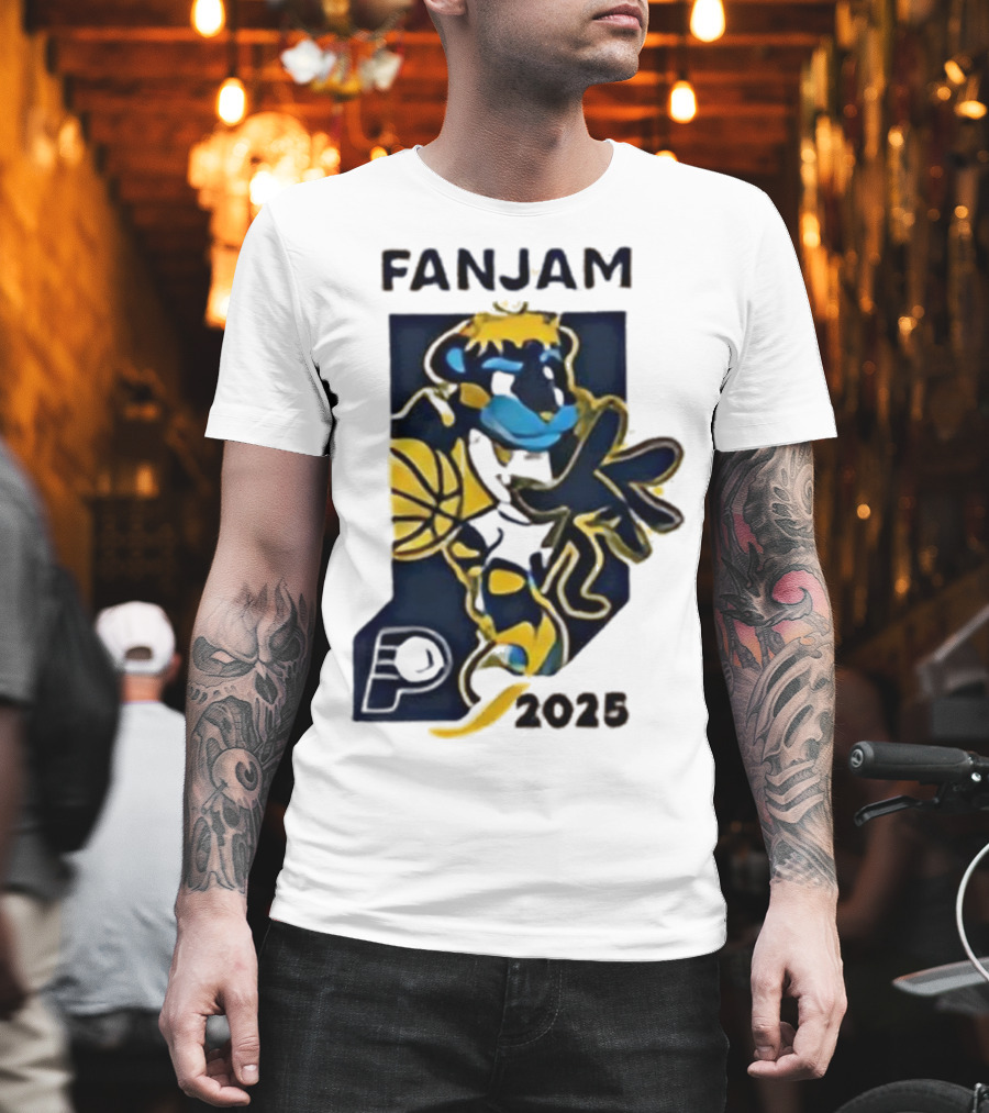 FanJam Indiana Pacers NBA Mascot 2025 T-Shirt