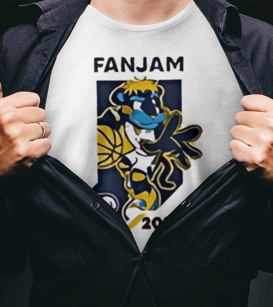 FanJam Indiana Pacers NBA Mascot 2025 T-Shirt