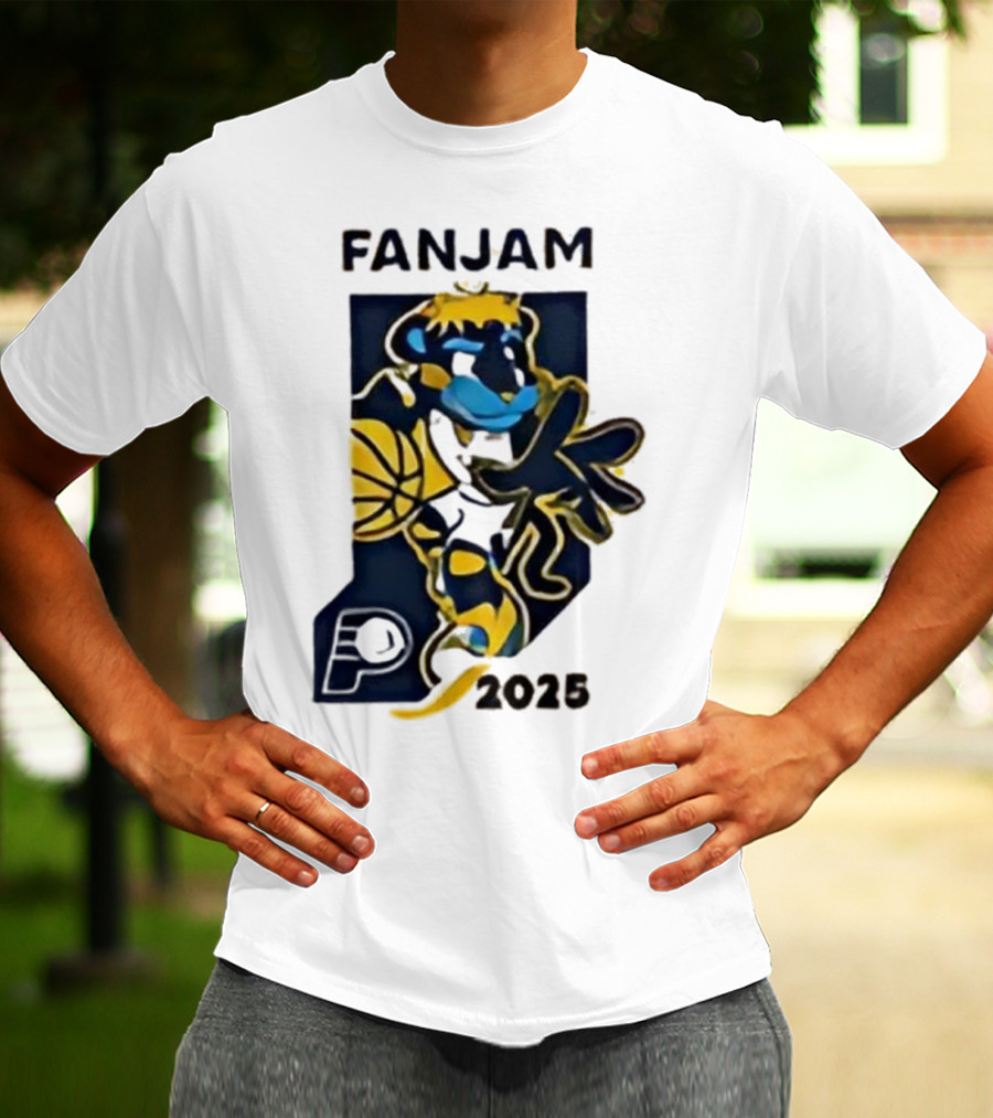 FanJam Indiana Pacers NBA Mascot 2025 T-Shirt
