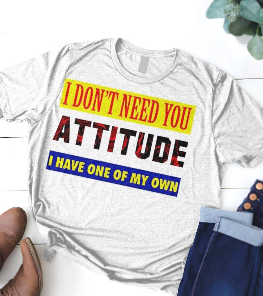 I Don't Need You Attitude I Have One Of My Own T-Shirt