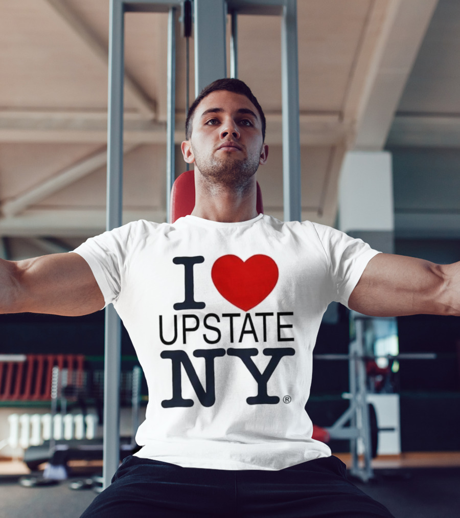 I Love Upstate NY Heart Icon T-Shirt