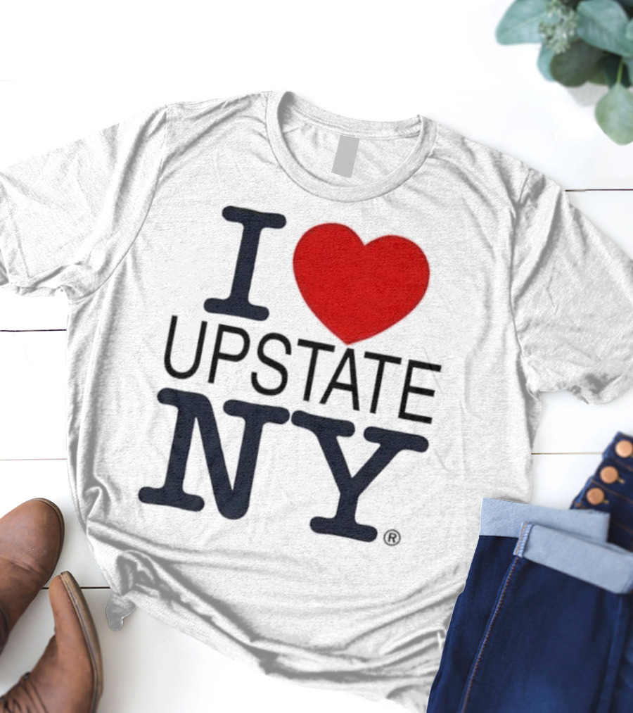 I Love Upstate NY Heart Icon T-Shirt