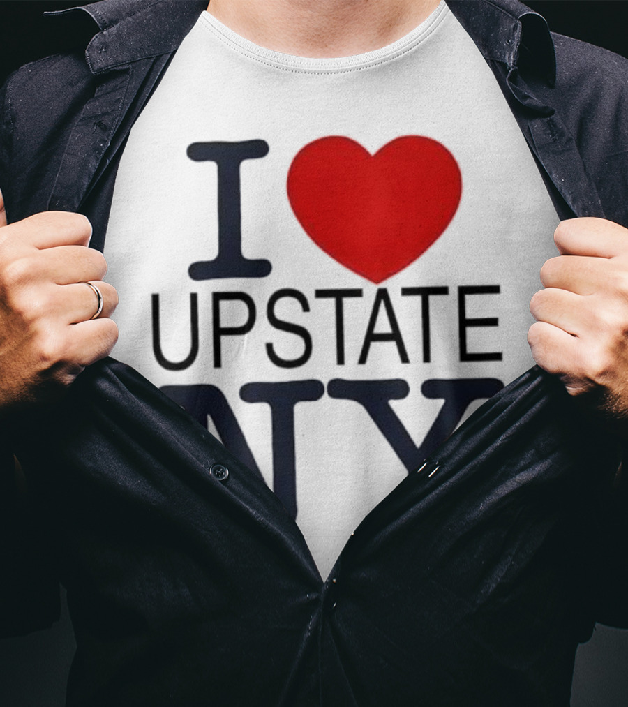 I Love Upstate NY Heart Icon T-Shirt