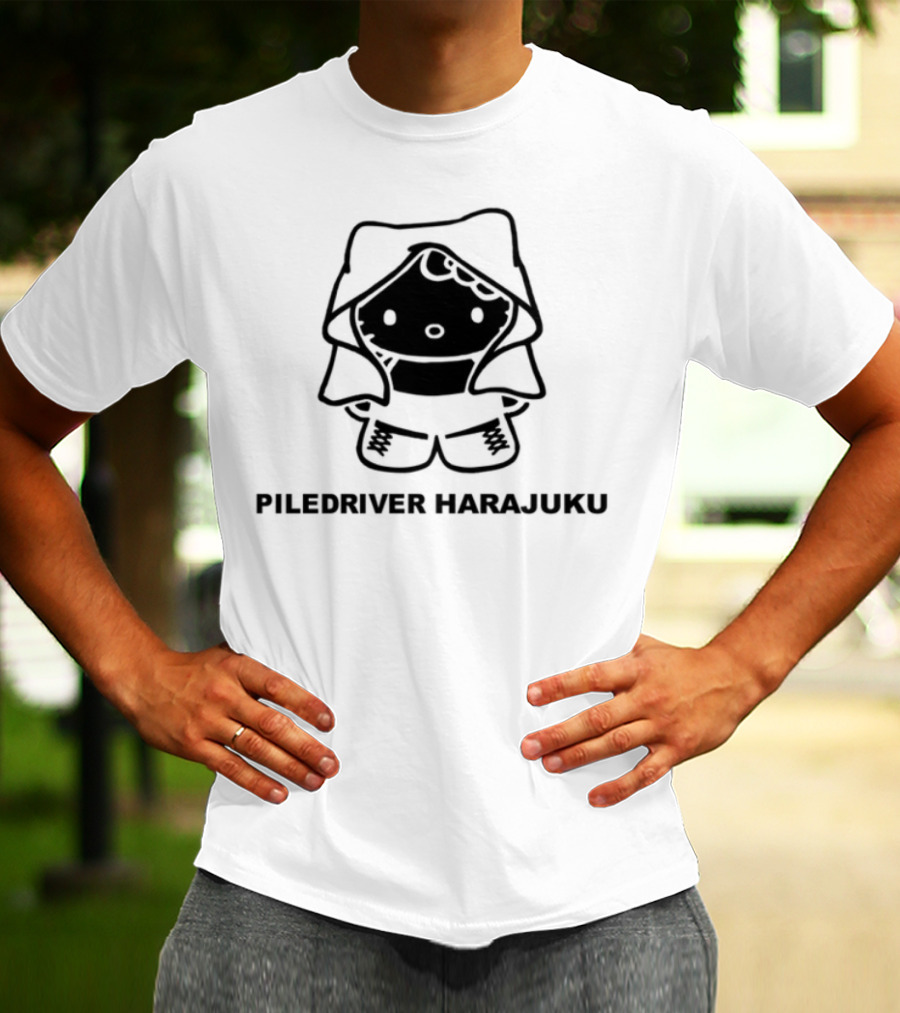 Piledriver Harajuku Panda Character T-Shirt