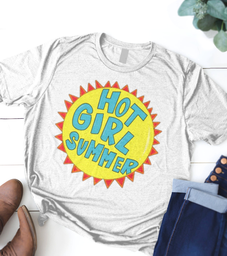 The Beaver Family Hot Girl Summer Sunburst Style T-Shirt