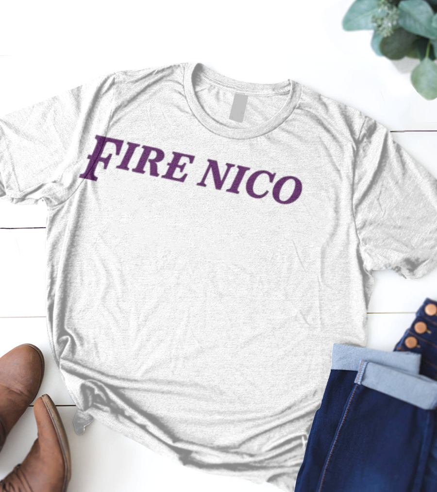 Dick Carlisle Fire Nico Purple Text Controversy T-Shirt