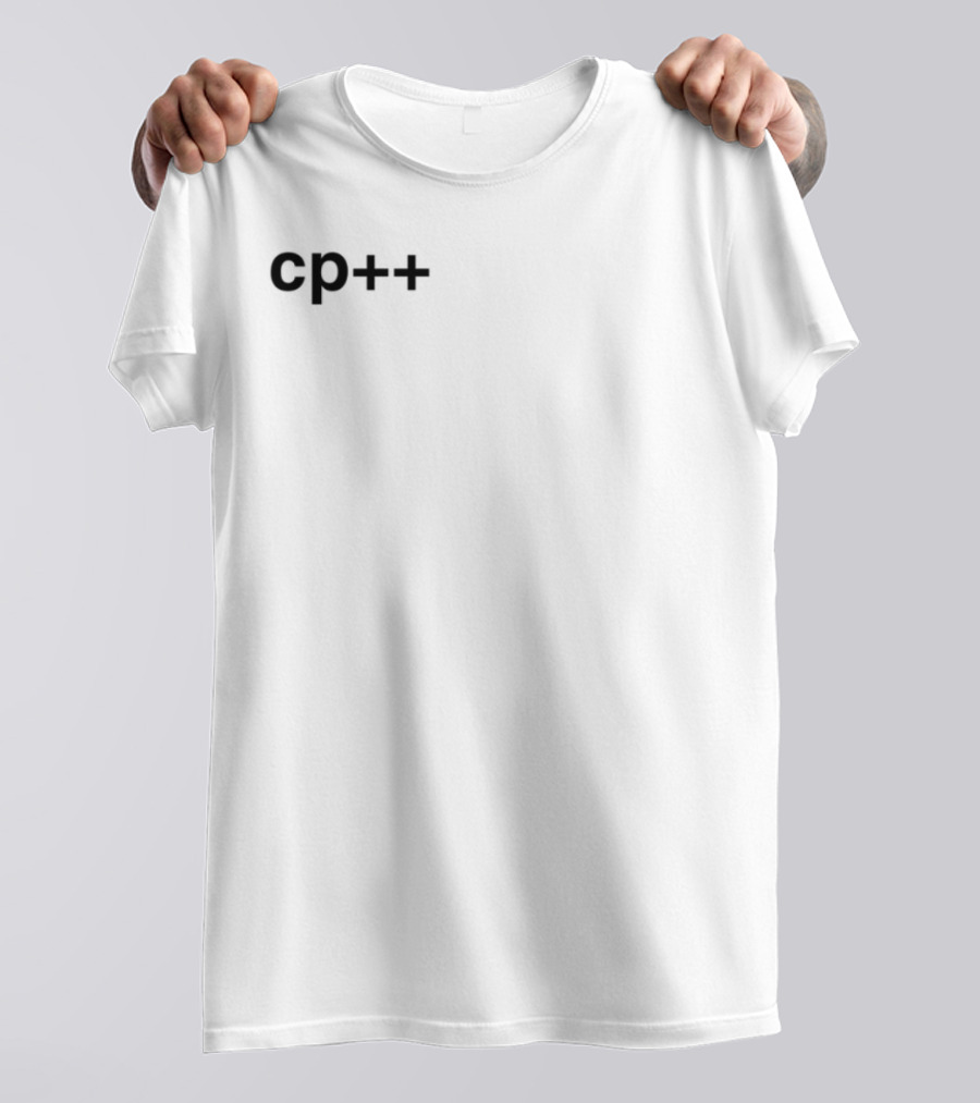 Cp++ Programming Humor Tech Nerd Icon T-Shirt