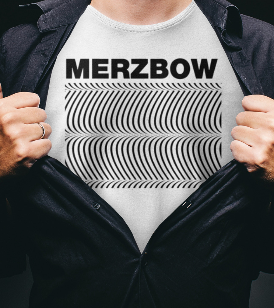Merzbow Pulse Demon Distorted Wave Pattern T-Shirt