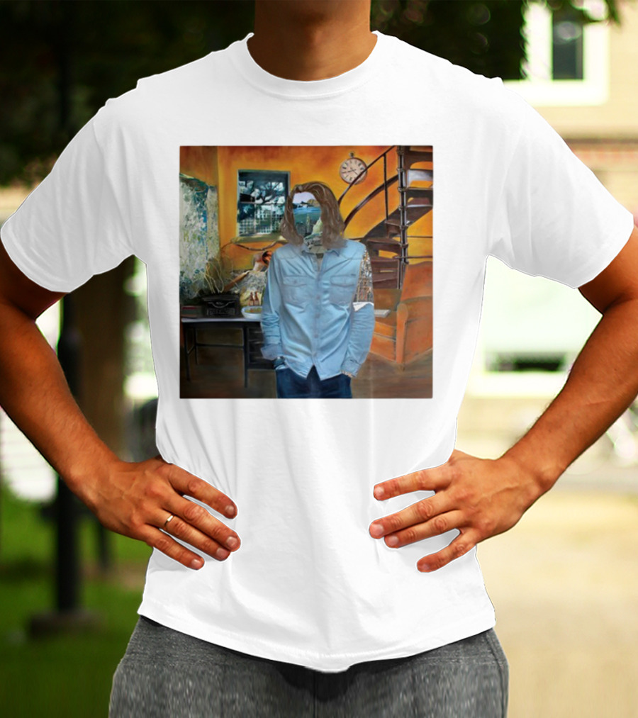 Hozier Album 10 Year Anniversary Surreal Collage Art Blue T-Shirt