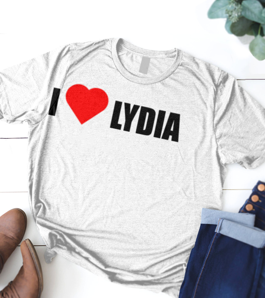 I Love Lydia Heart Symbol Expression T-Shirt