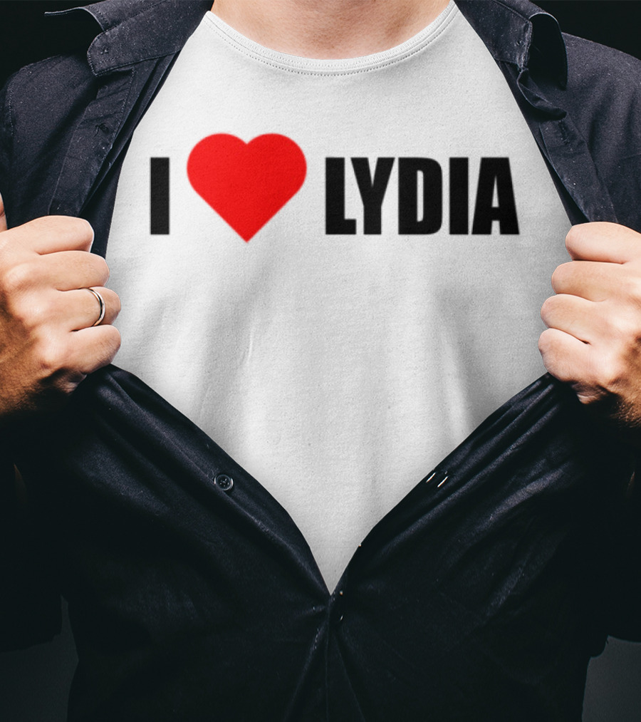 I Love Lydia Heart Symbol Expression T-Shirt