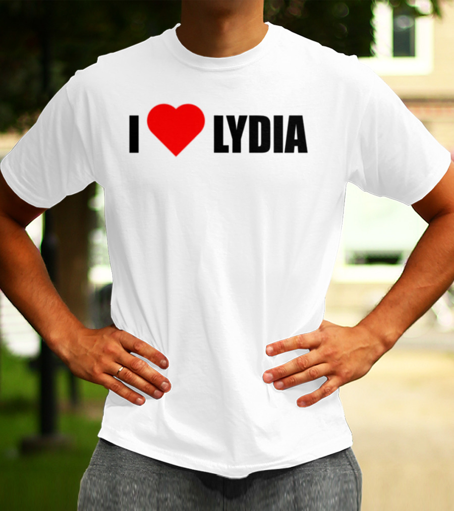 I Love Lydia Heart Symbol Expression T-Shirt