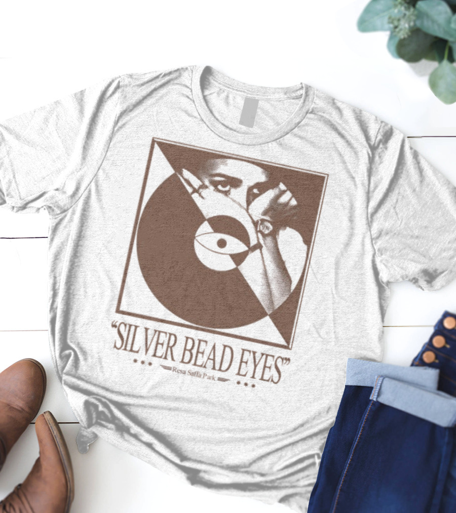 Resa Saffa Park Silver Bead Eyes Record Eye Art T-Shirt