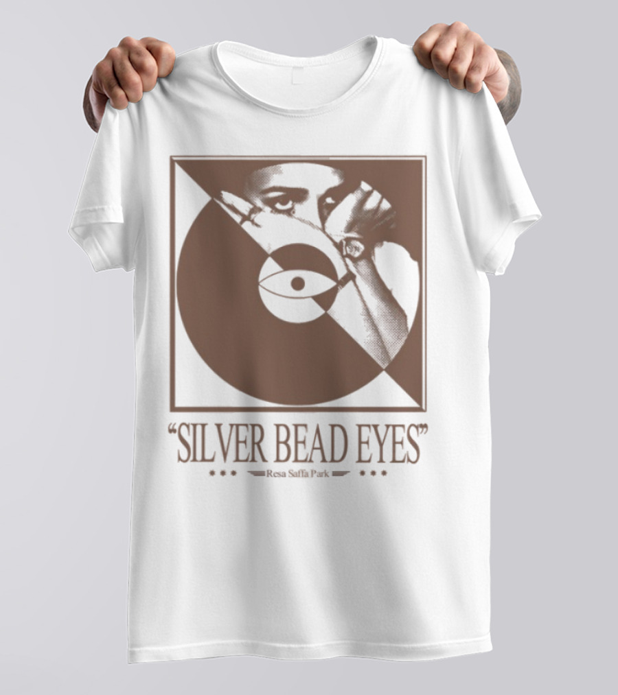 Resa Saffa Park Silver Bead Eyes Record Eye Art T-Shirt