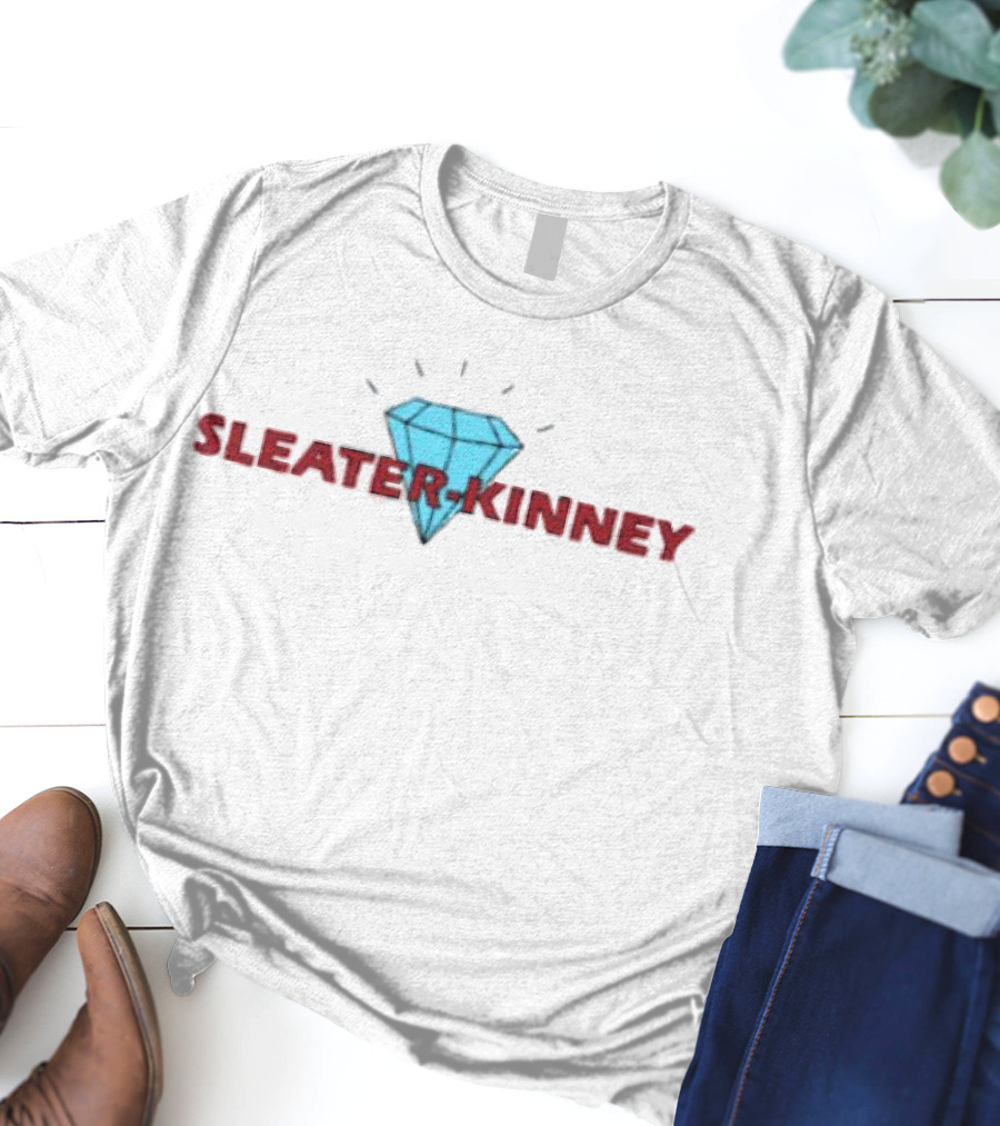 Sleater Kinney Hot Rock Blue Diamond Fan Merchandise T-Shirt