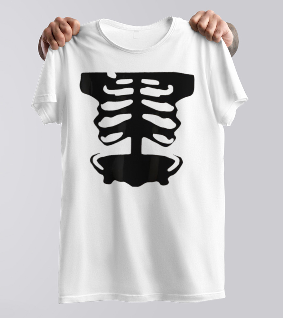 1x1x1x1 Forsaken Skeleton Halloween Costume T-Shirt