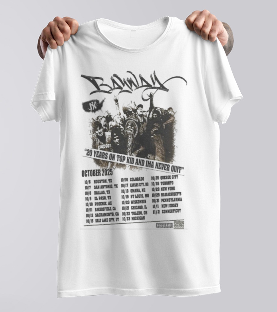 Banway 30 Years On Top Kid Ima Never Quit October 2025 Graffiti Style Street Culture Celebration T-Shirt