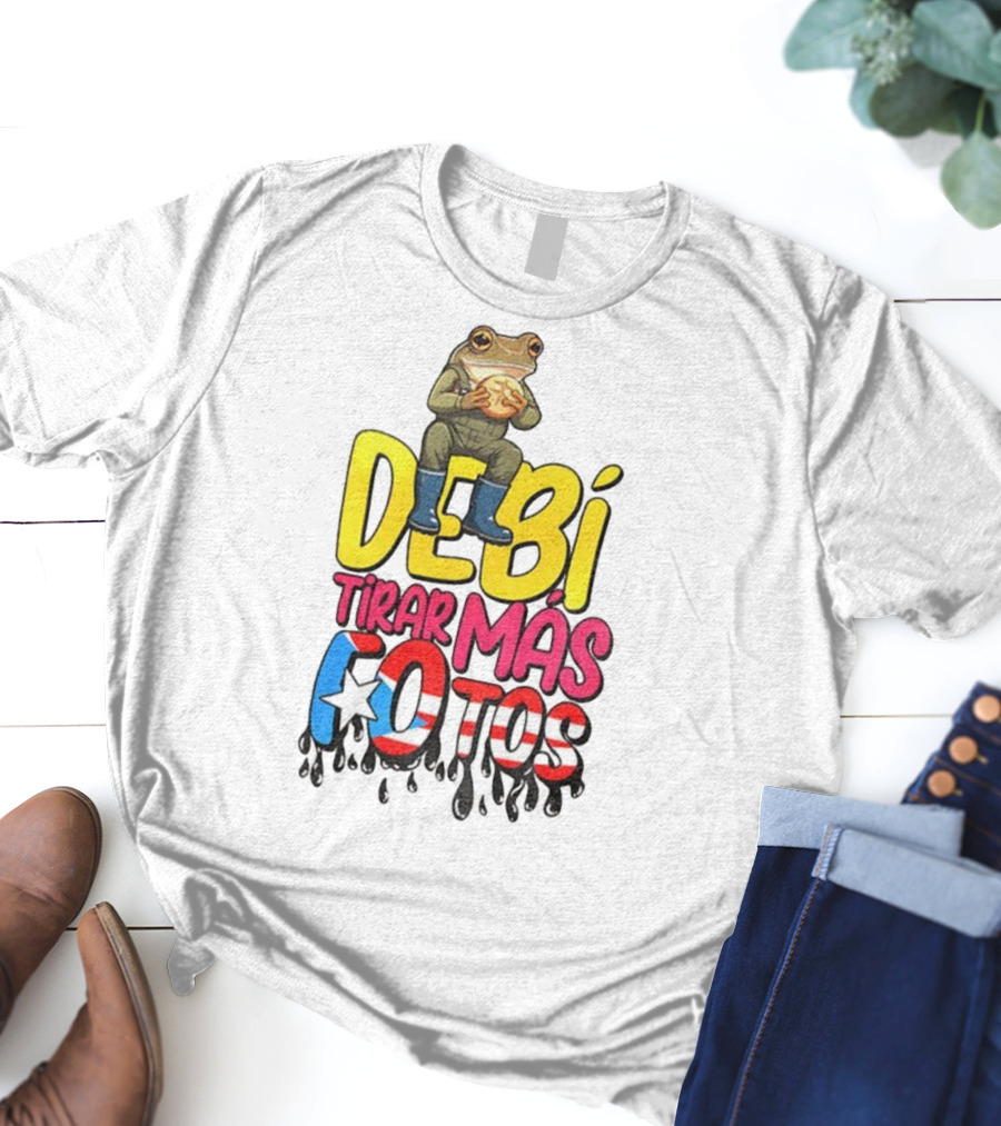 Bad Bunny Puerto Rico Frog Halftime Show Super Bowl LIX Debi Tirar Mas Fotos T-Shirt