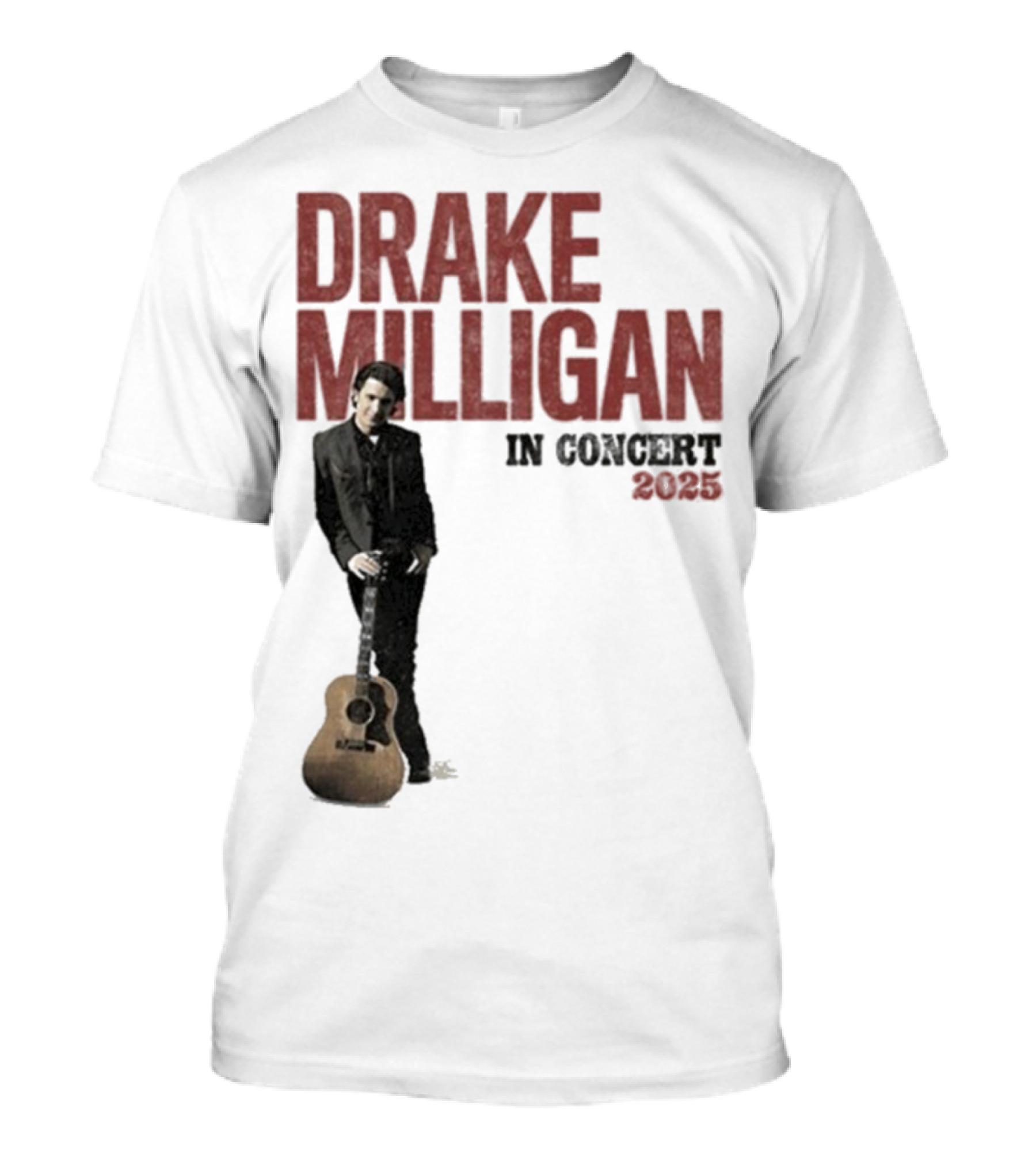 Drake Milligan Live On Stage 2025 Concert Tour T-Shirt