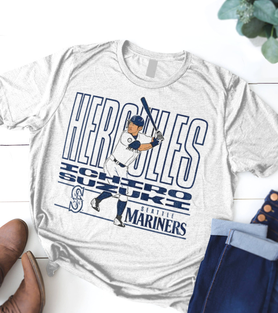 Hercules Ichiro Suzuki Seattle Mariners MLB Baseball Player 2025 T-Shirt