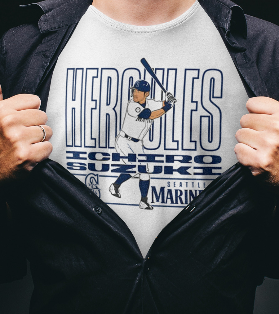 Hercules Ichiro Suzuki Seattle Mariners MLB Baseball Player 2025 T-Shirt