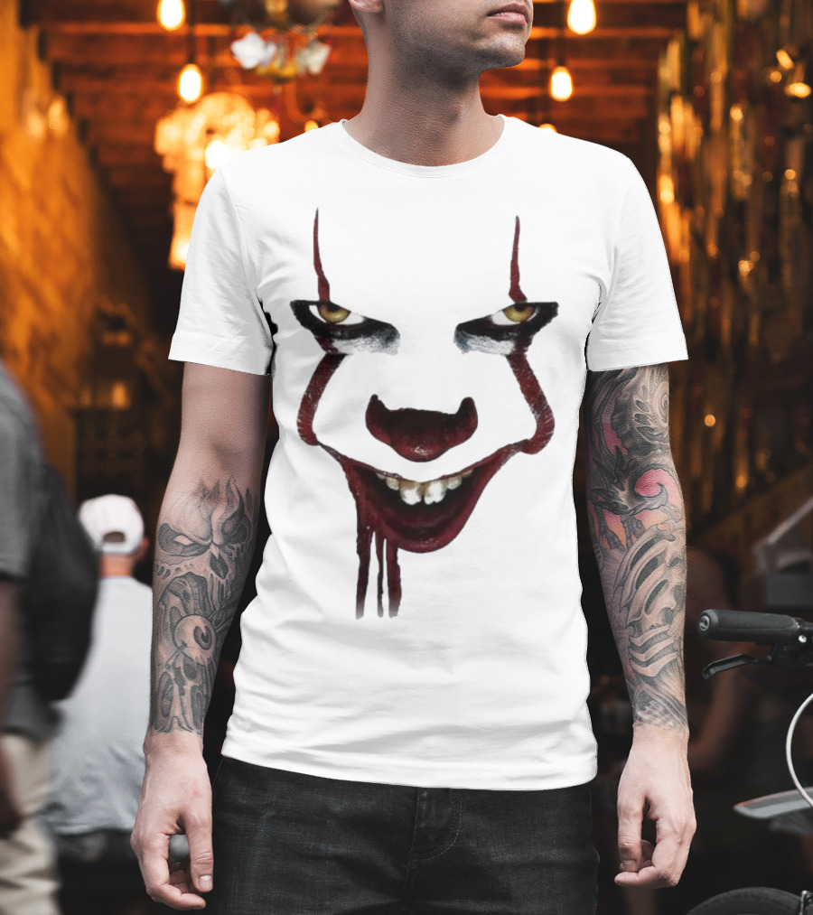 Pennywise Clown Face Halloween IT Movie T-Shirt