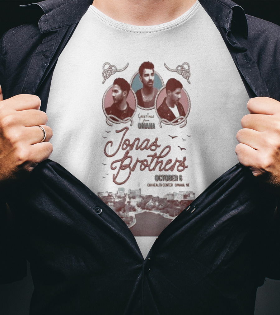 Jonas Brothers October 6 Chi Health Center Omaha NE Event T-Shirt