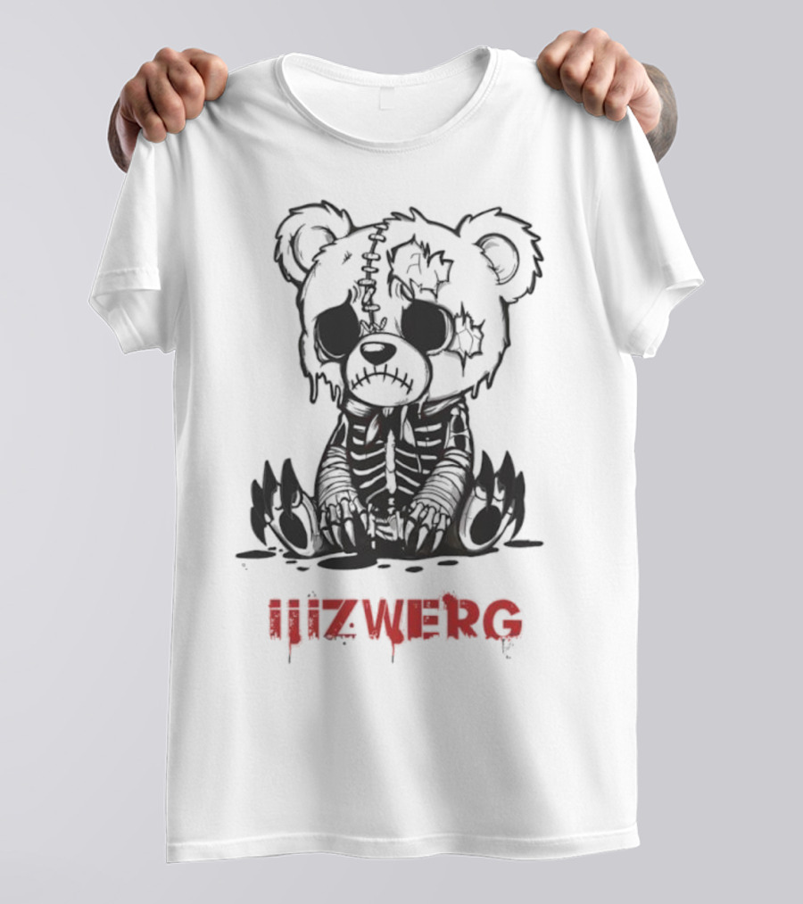 Sad Teddy Bear Iiizwerg Dark Aesthetic Toy Design T-Shirt