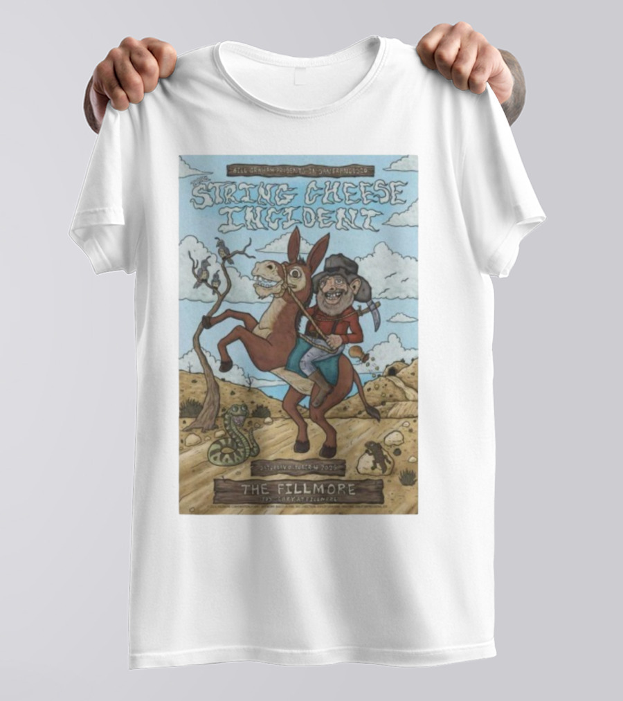 Bill Graham Presents String Cheese Incident The Fillmore San Francisco October 4 2025 Donkey T-Shirt
