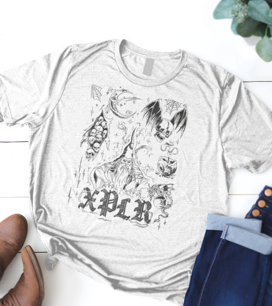 Xplr Inked Fantasy Creatures And Symbols T-Shirt