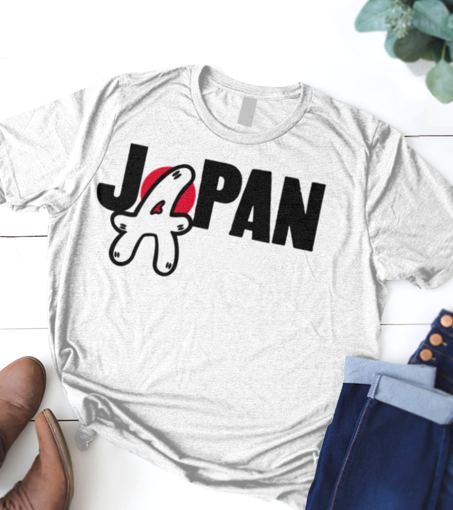 Japan Blu Boy A Bright Red Sun Playful Style T-Shirt