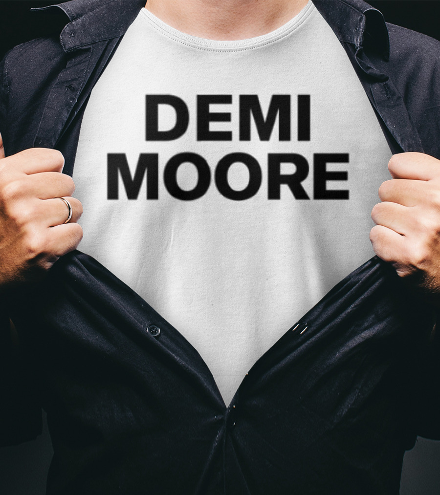 Demi Moore Classic Bold Typography T-Shirt