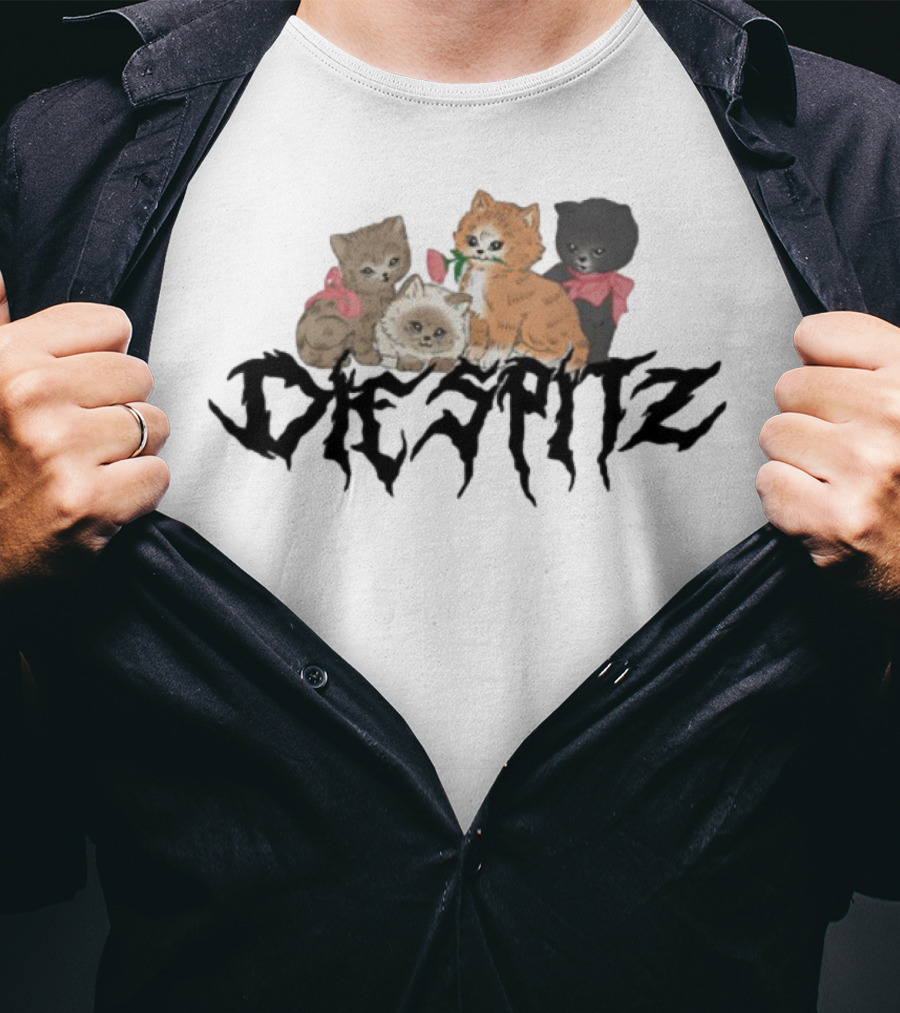 Diespitz Cute Kittens With Bows T-Shirt