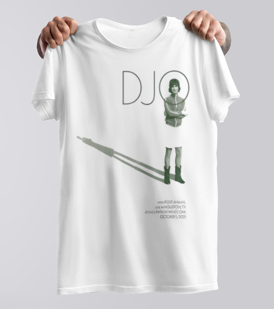 Djo White Oak Music Hall Lawn Oct 05 2025 Retro Style Performance Art T-Shirt