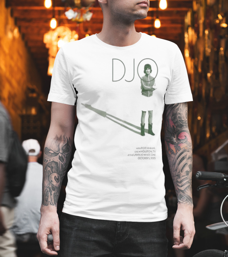 Djo White Oak Music Hall Lawn Oct 05 2025 Retro Style Performance Art T-Shirt