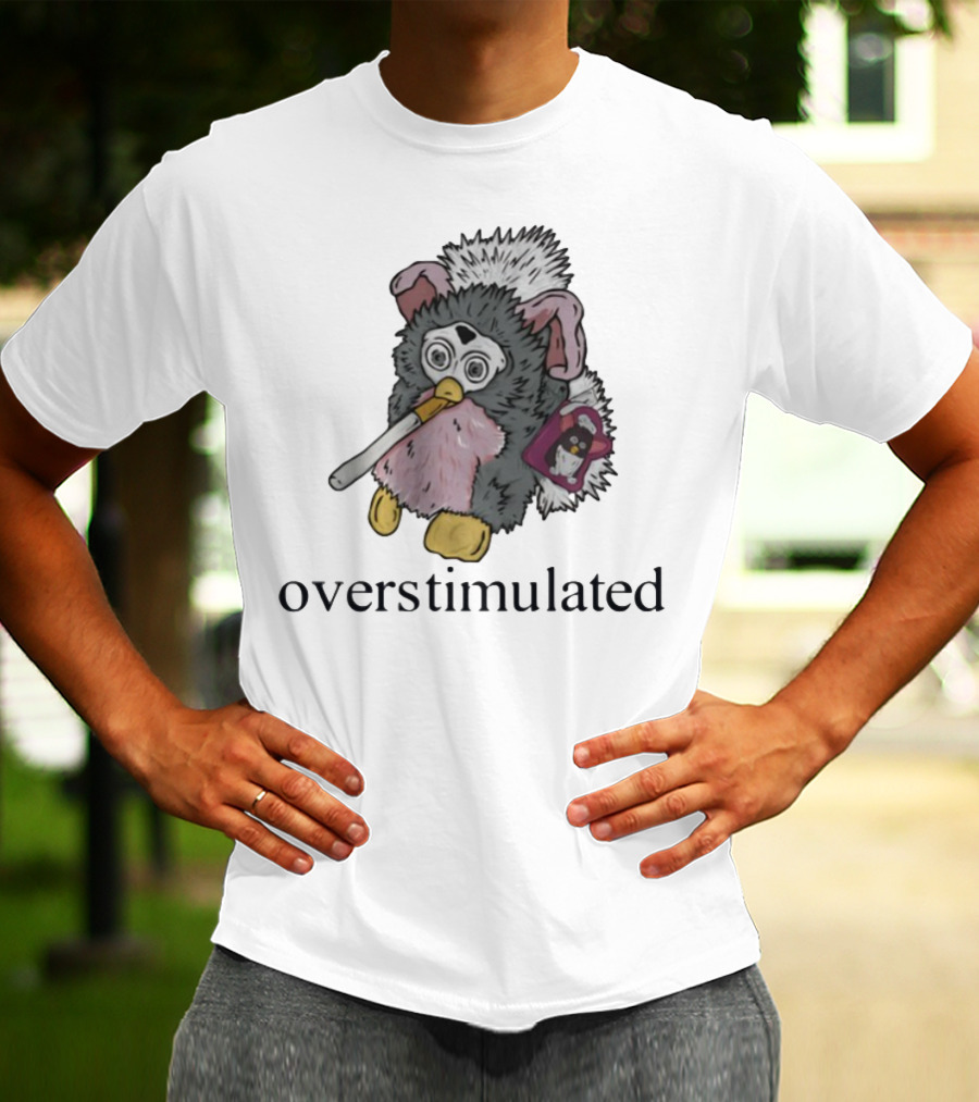 Emotionalclub Furby Overstimulated Smoking Toy Nostalgia T-Shirt