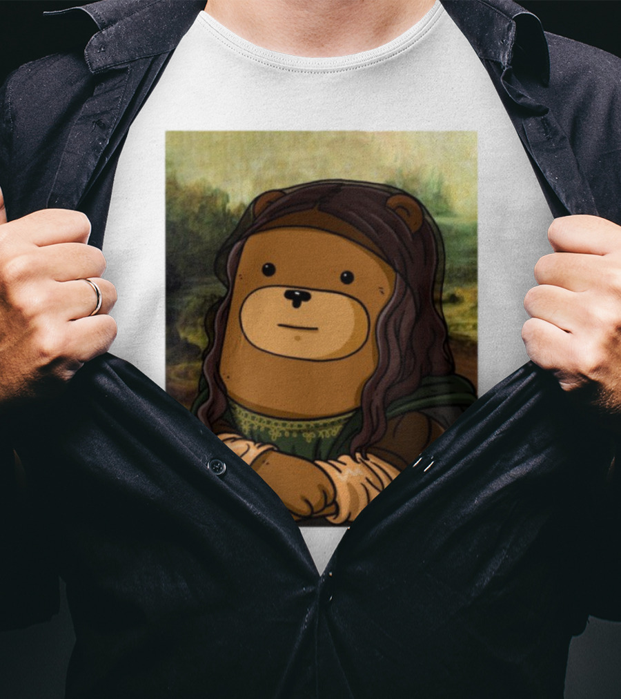Figen.Eth Boi The Bear Mona Lisa Parody T-Shirt